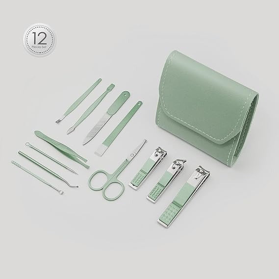 12 Pcs Manicure Pedicure Kit Care
