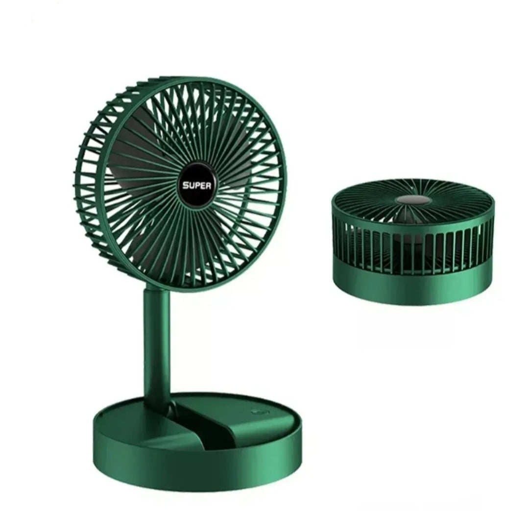 Folding Fan mini portable rechargeable Fan speed adjustment Foldable Table Fan